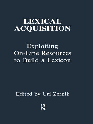cover image of Lexical Acquisition